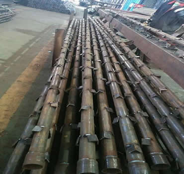 注浆管 钢花管 小导管车丝打孔出